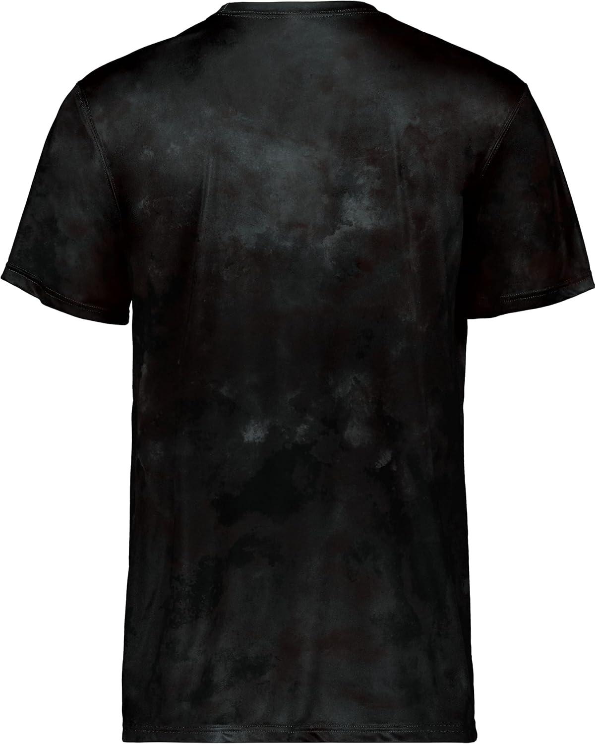 imageHolloway Mens Stock CottonTouch Poly TeeBlack Cloud Print