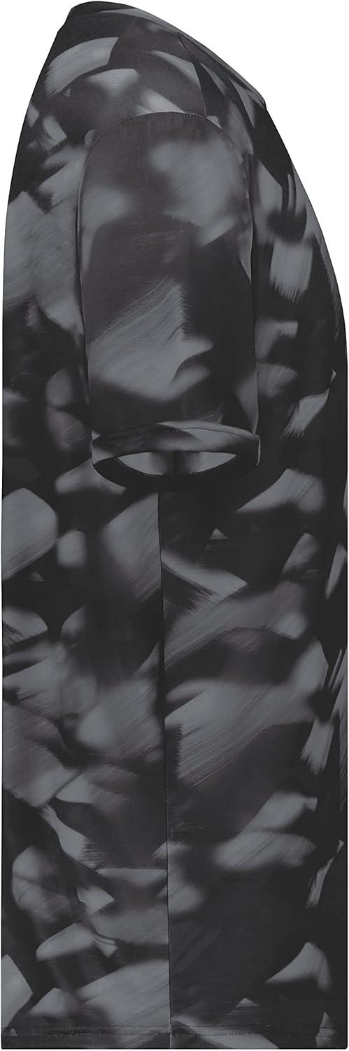 imageHolloway Mens Stock CottonTouch Poly TeeBlack Glacier Print