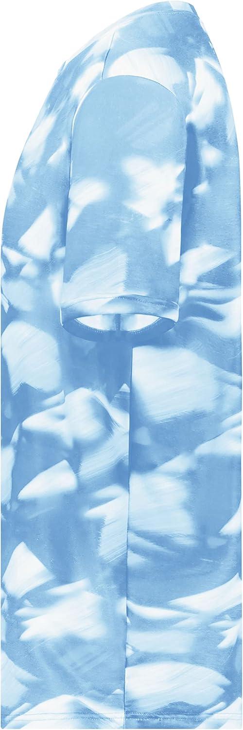 imageHolloway Mens Stock CottonTouch Poly TeeColumbia Blue Glacier Print