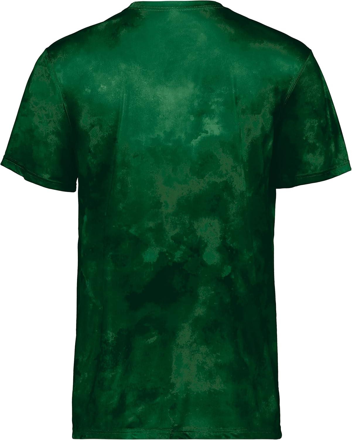 imageHolloway Mens Stock CottonTouch Poly TeeDark Green Cloud Print