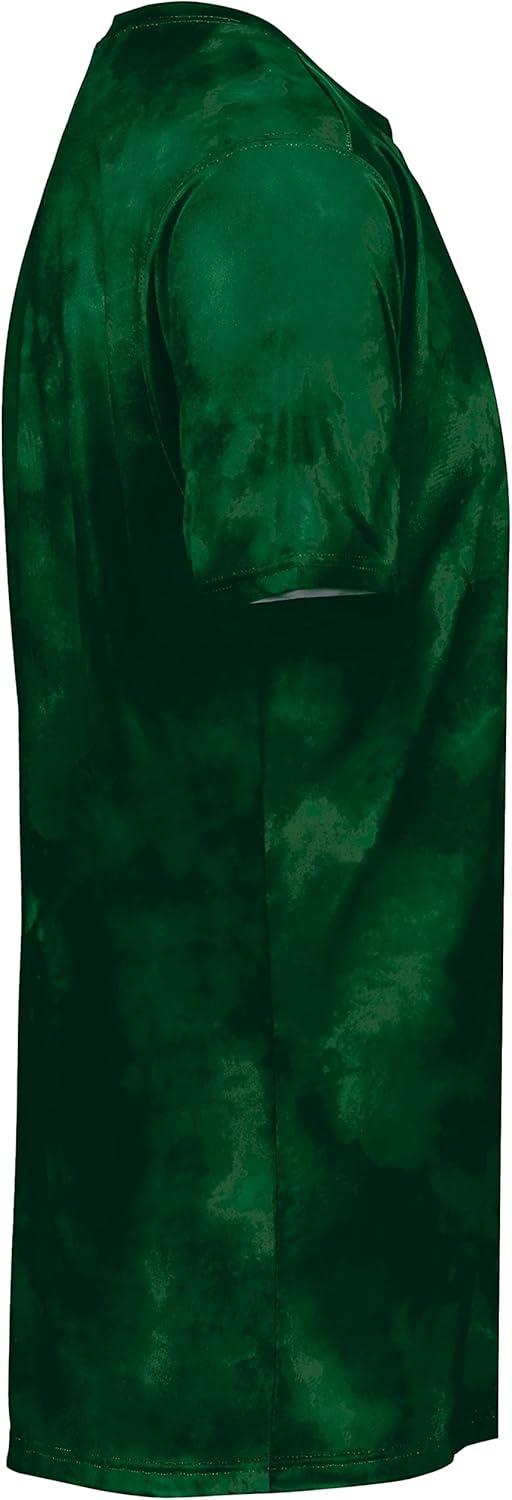 imageHolloway Mens Stock CottonTouch Poly TeeDark Green Cloud Print