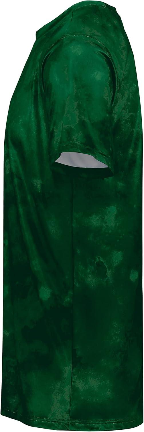 imageHolloway Mens Stock CottonTouch Poly TeeDark Green Cloud Print