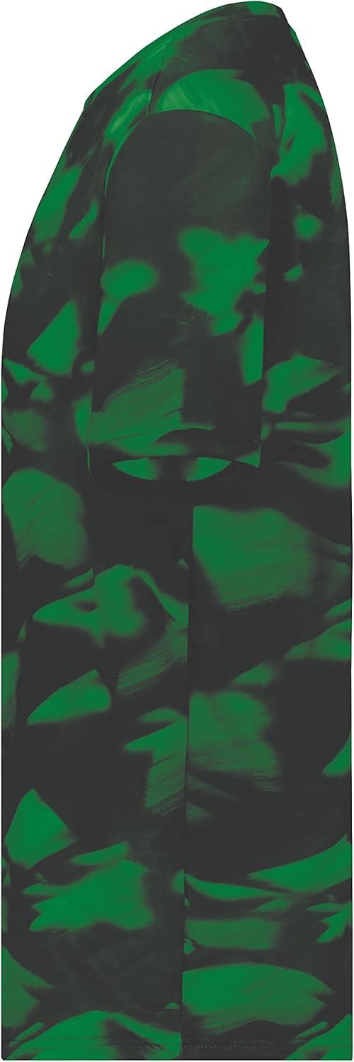 imageHolloway Mens Stock CottonTouch Poly TeeDark Green Glacier Print