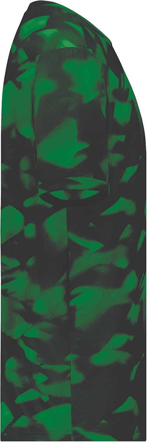 imageHolloway Mens Stock CottonTouch Poly TeeDark Green Glacier Print