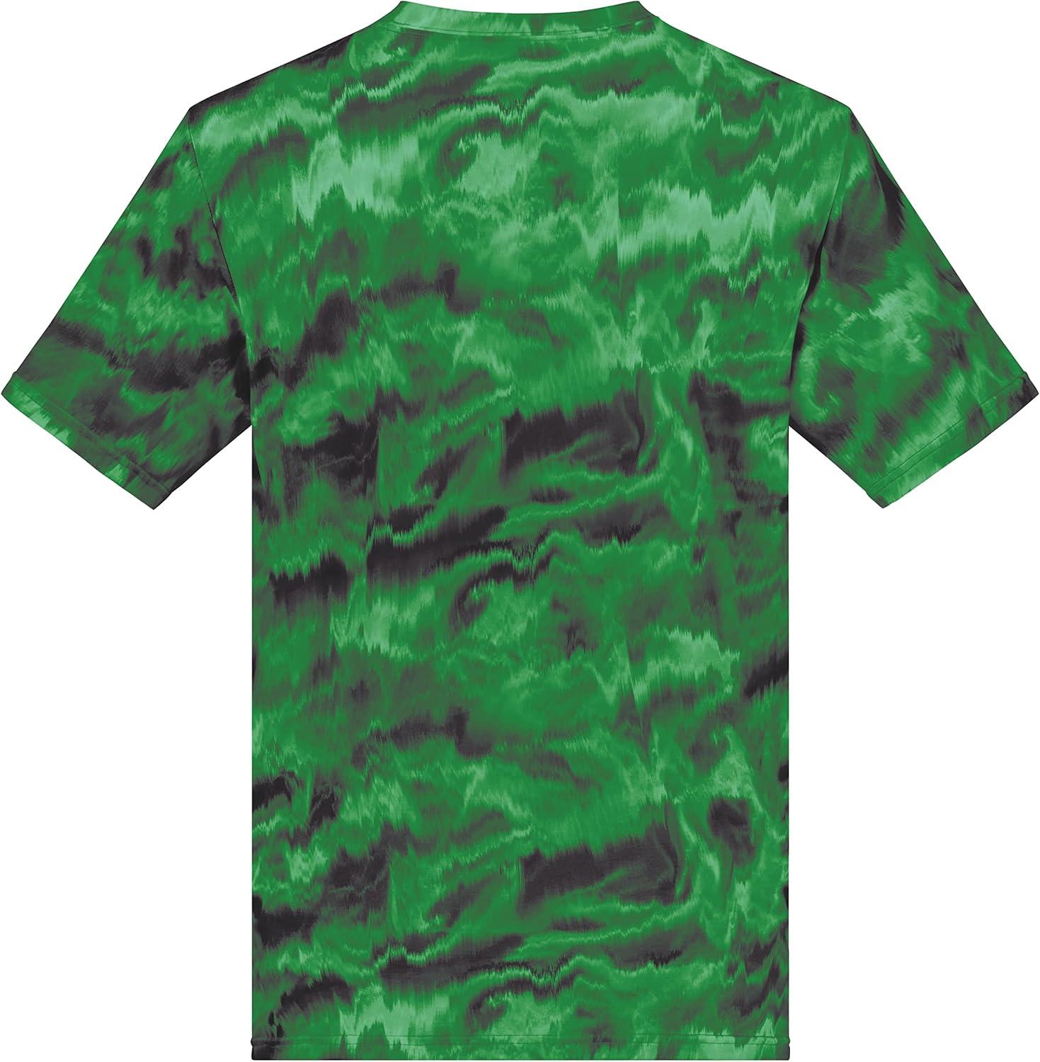 imageHolloway Mens Stock CottonTouch Poly TeeDark Green Shockwave Print
