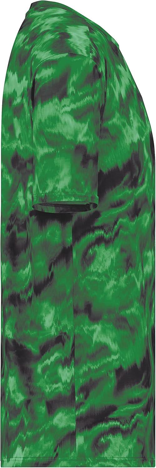 imageHolloway Mens Stock CottonTouch Poly TeeDark Green Shockwave Print