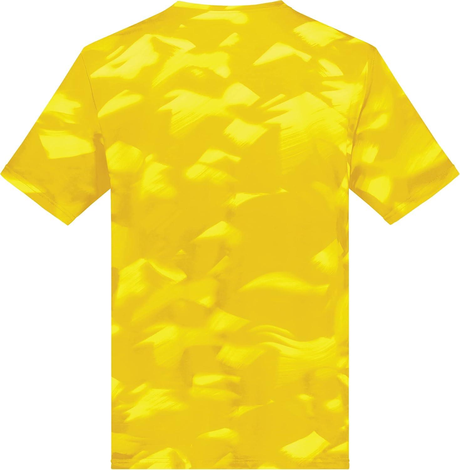 imageHolloway Mens Stock CottonTouch Poly TeeGold Glacier Print