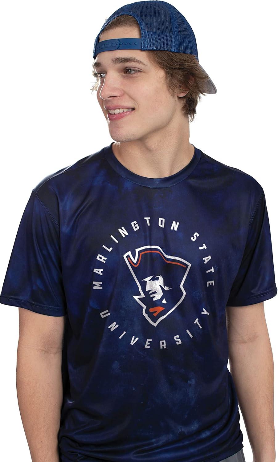 imageHolloway Mens Stock CottonTouch Poly TeeGraphite Shockwave Print