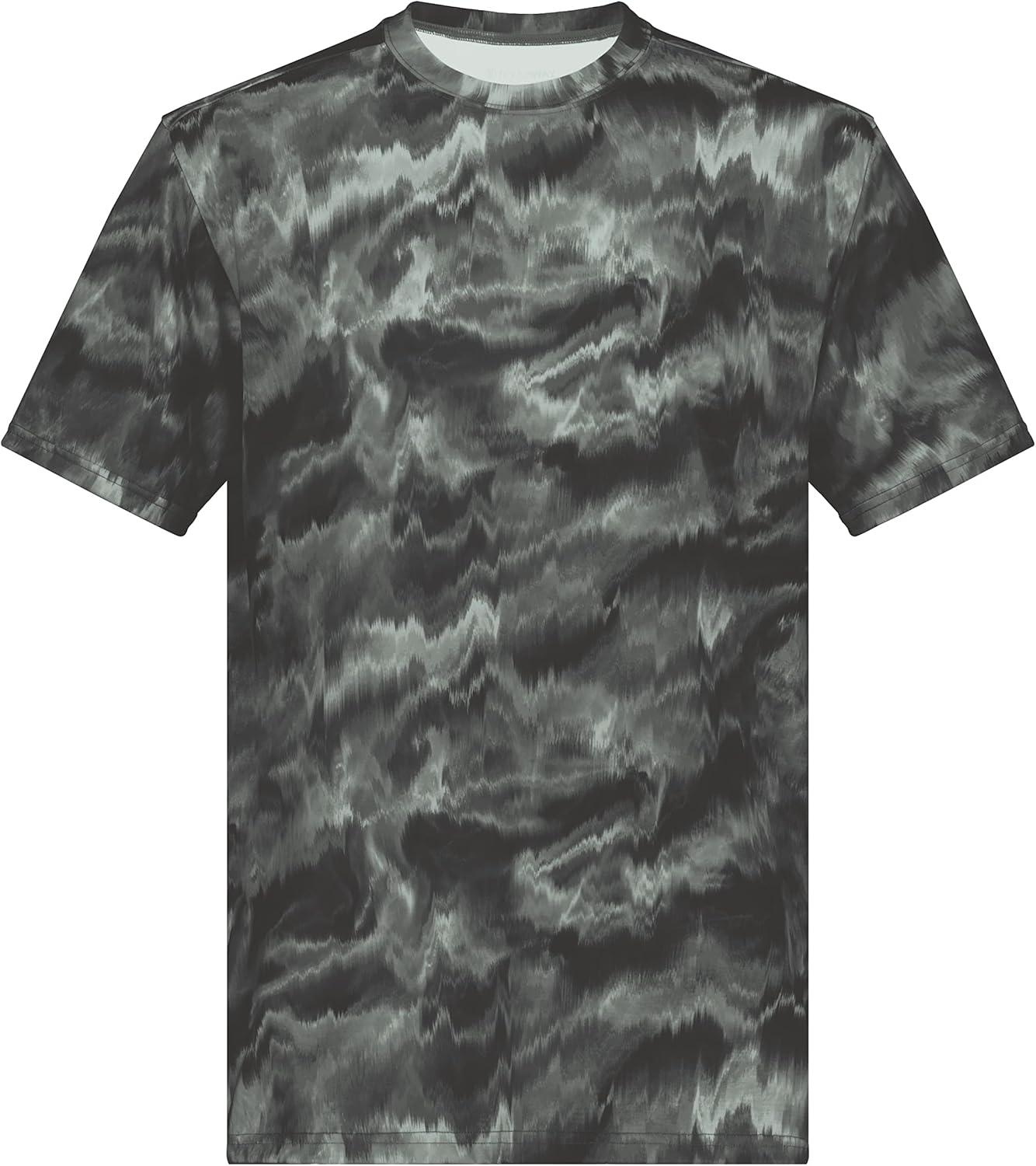 imageHolloway Mens Stock CottonTouch Poly TeeGraphite Shockwave Print