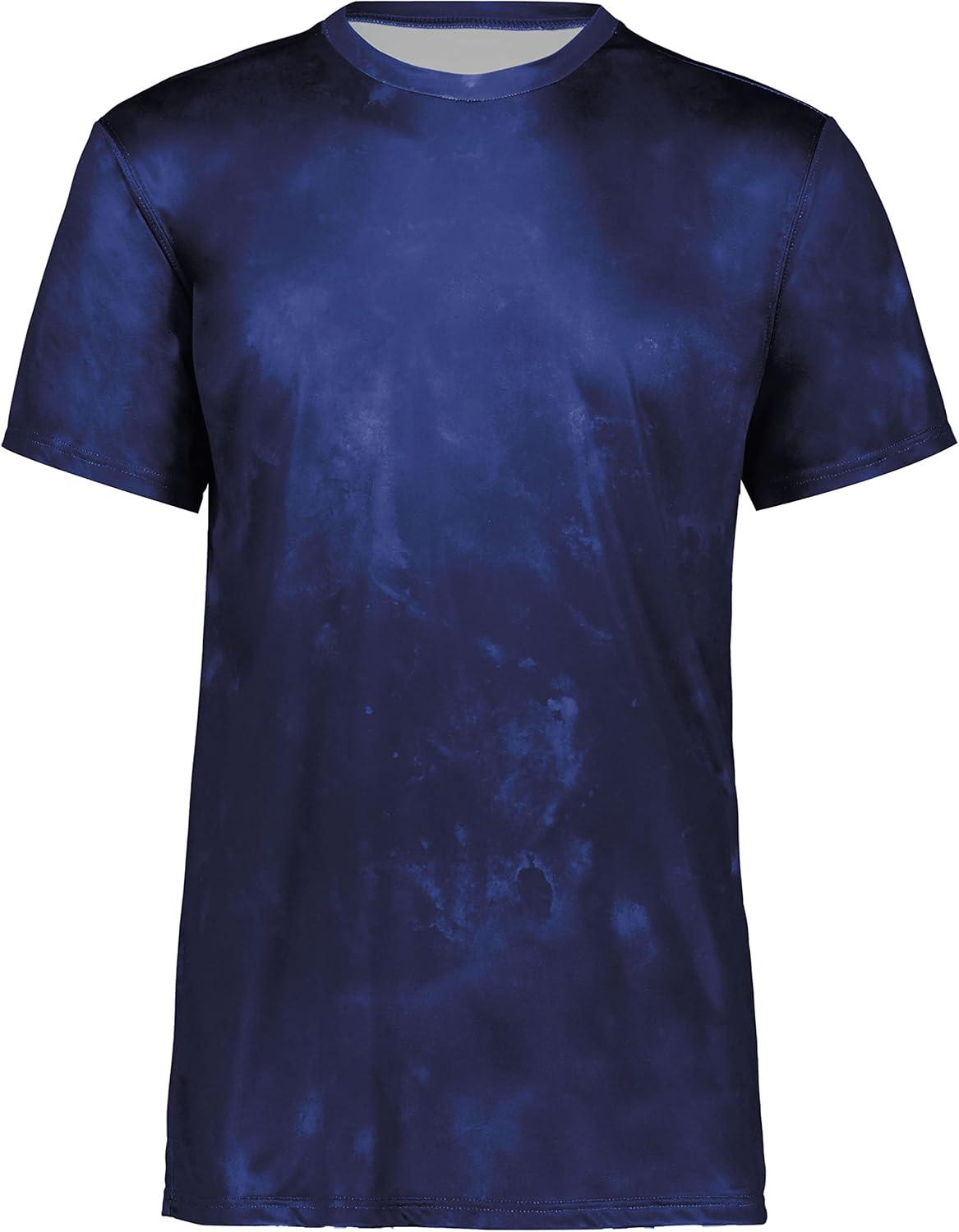 imageHolloway Mens Stock CottonTouch Poly TeeNavy Cloud Print