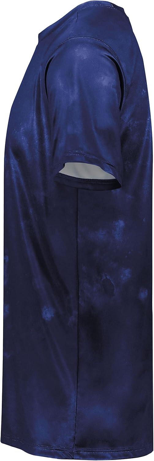 imageHolloway Mens Stock CottonTouch Poly TeeNavy Cloud Print