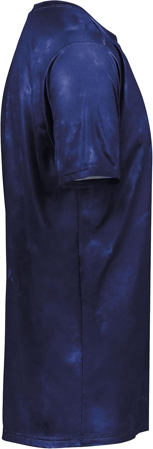 imageHolloway Mens Stock CottonTouch Poly TeeNavy Cloud Print