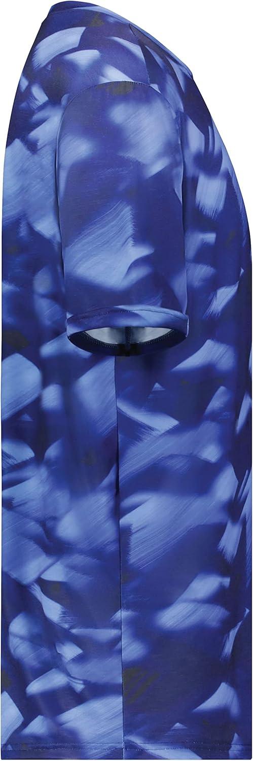 imageHolloway Mens Stock CottonTouch Poly TeeNavy Glacier Print