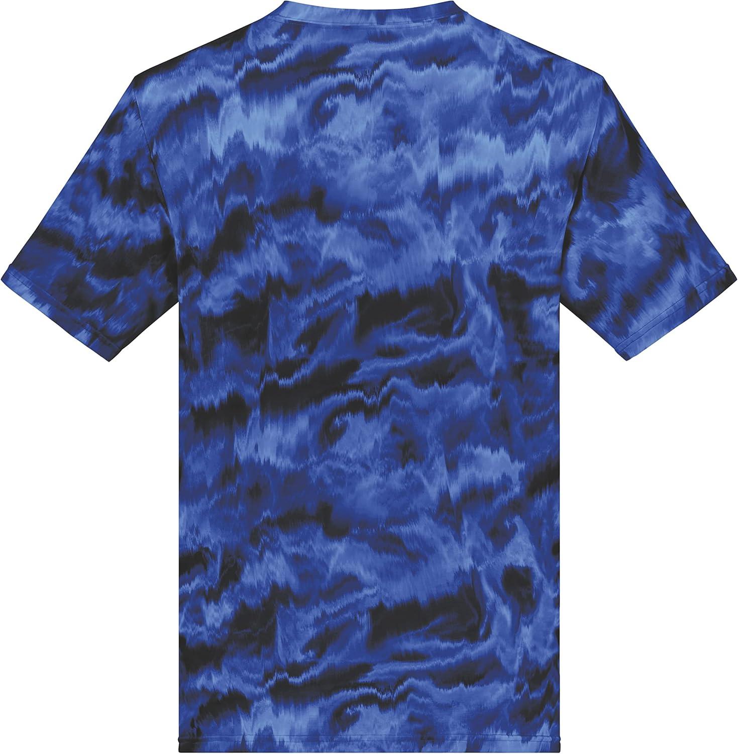 imageHolloway Mens Stock CottonTouch Poly TeeNavy Shockwave Print