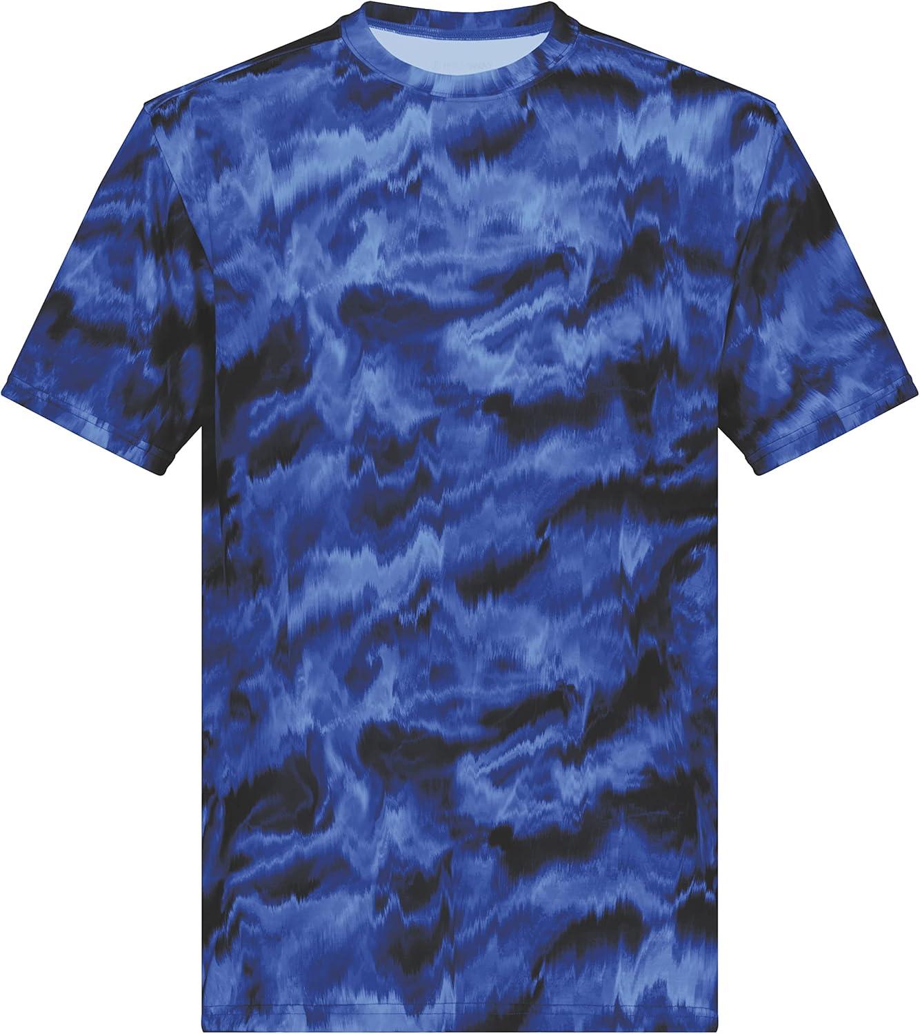 imageHolloway Mens Stock CottonTouch Poly TeeNavy Shockwave Print
