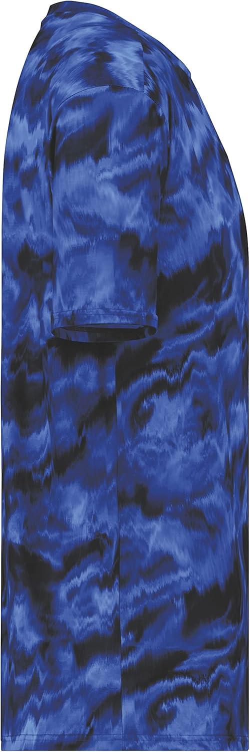 imageHolloway Mens Stock CottonTouch Poly TeeNavy Shockwave Print
