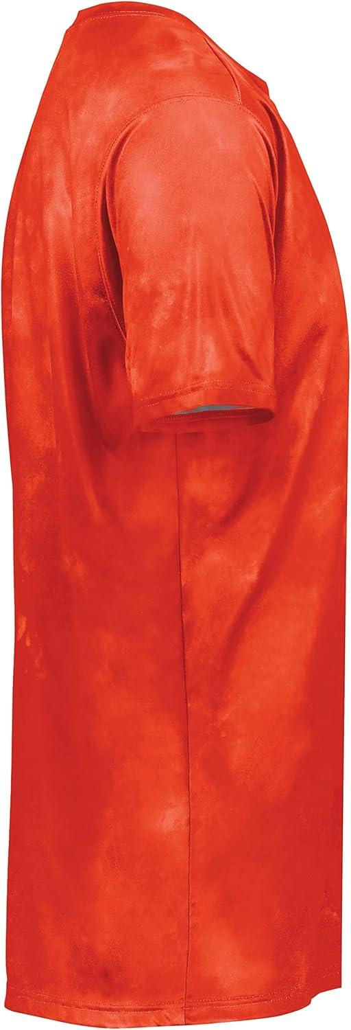 imageHolloway Mens Stock CottonTouch Poly TeeOrange Cloud Print