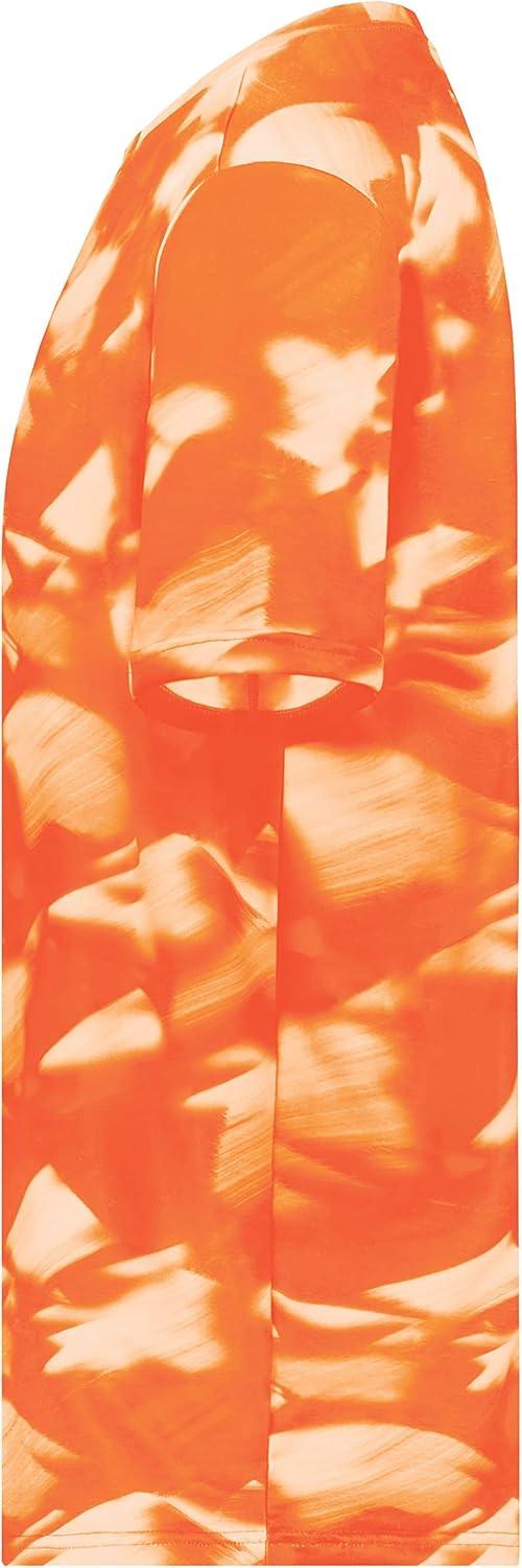 imageHolloway Mens Stock CottonTouch Poly TeeOrange Glacier Print