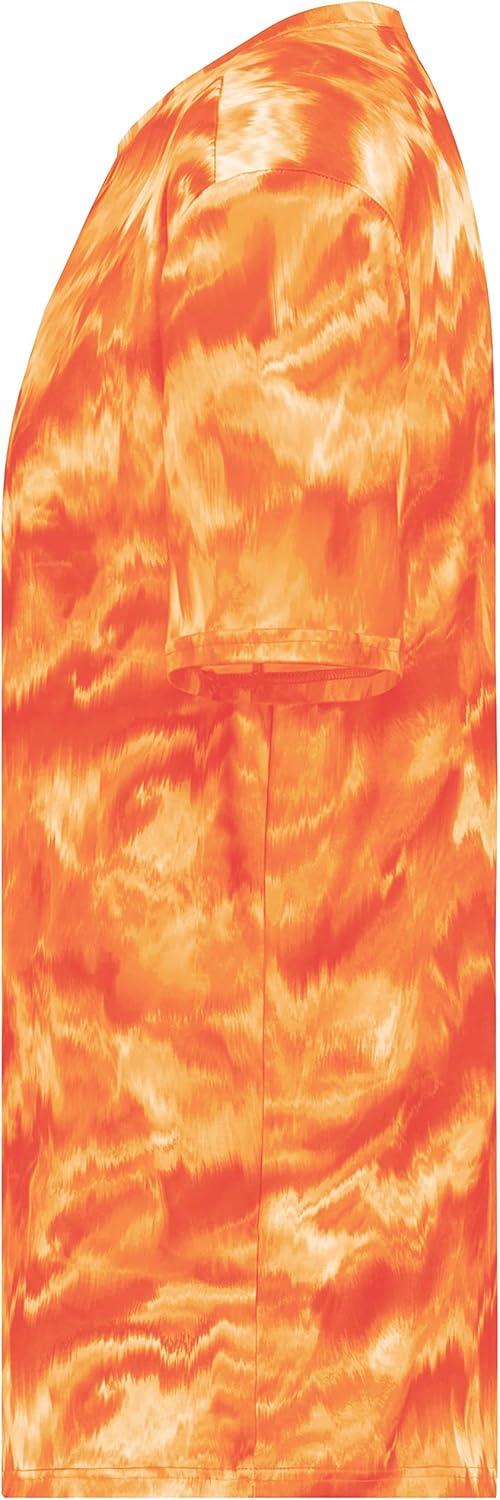 imageHolloway Mens Stock CottonTouch Poly TeeOrange Shockwave Print