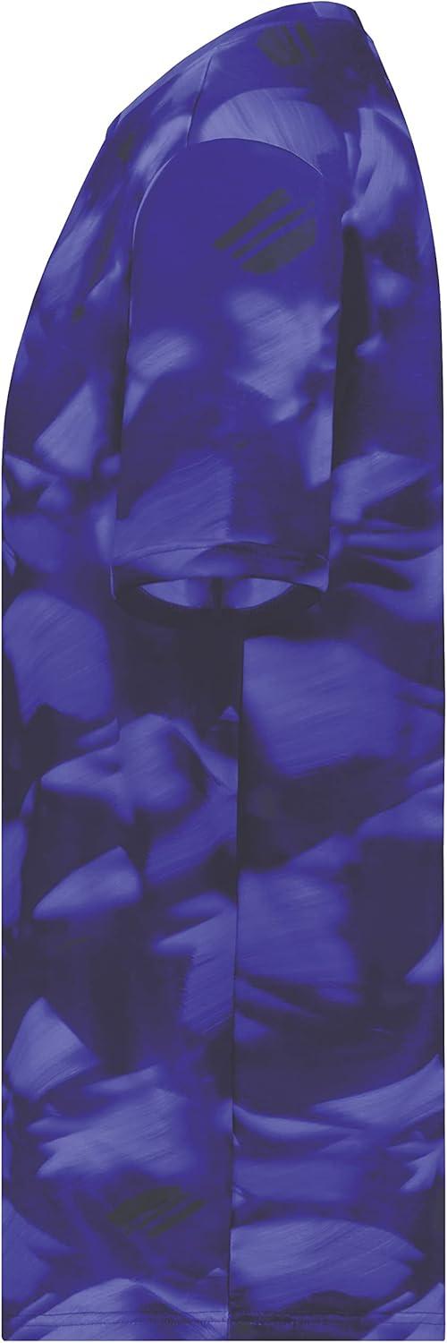 imageHolloway Mens Stock CottonTouch Poly TeePurple Glacier Print
