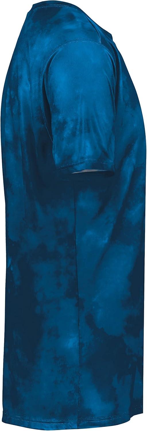 imageHolloway Mens Stock CottonTouch Poly TeeRoyal Cloud Print