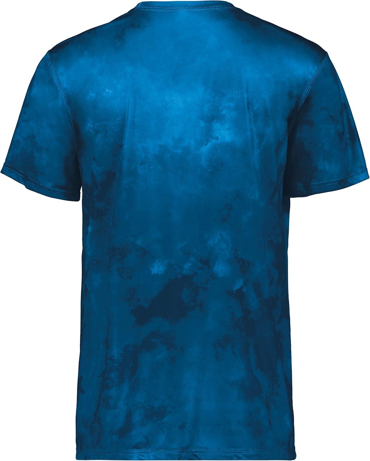 imageHolloway Mens Stock CottonTouch Poly TeeRoyal Cloud Print