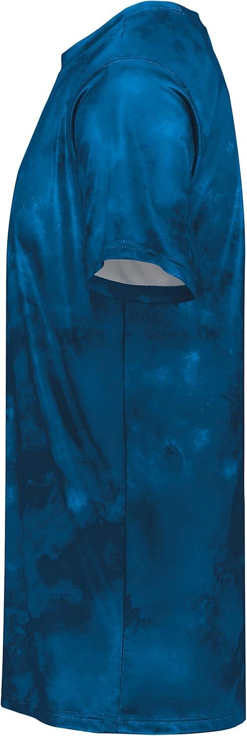 imageHolloway Mens Stock CottonTouch Poly TeeRoyal Cloud Print