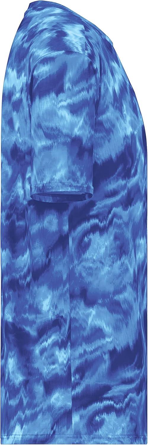 imageHolloway Mens Stock CottonTouch Poly TeeRoyal Shockwave Print