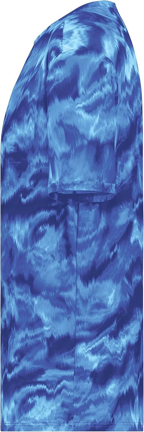 imageHolloway Mens Stock CottonTouch Poly TeeRoyal Shockwave Print