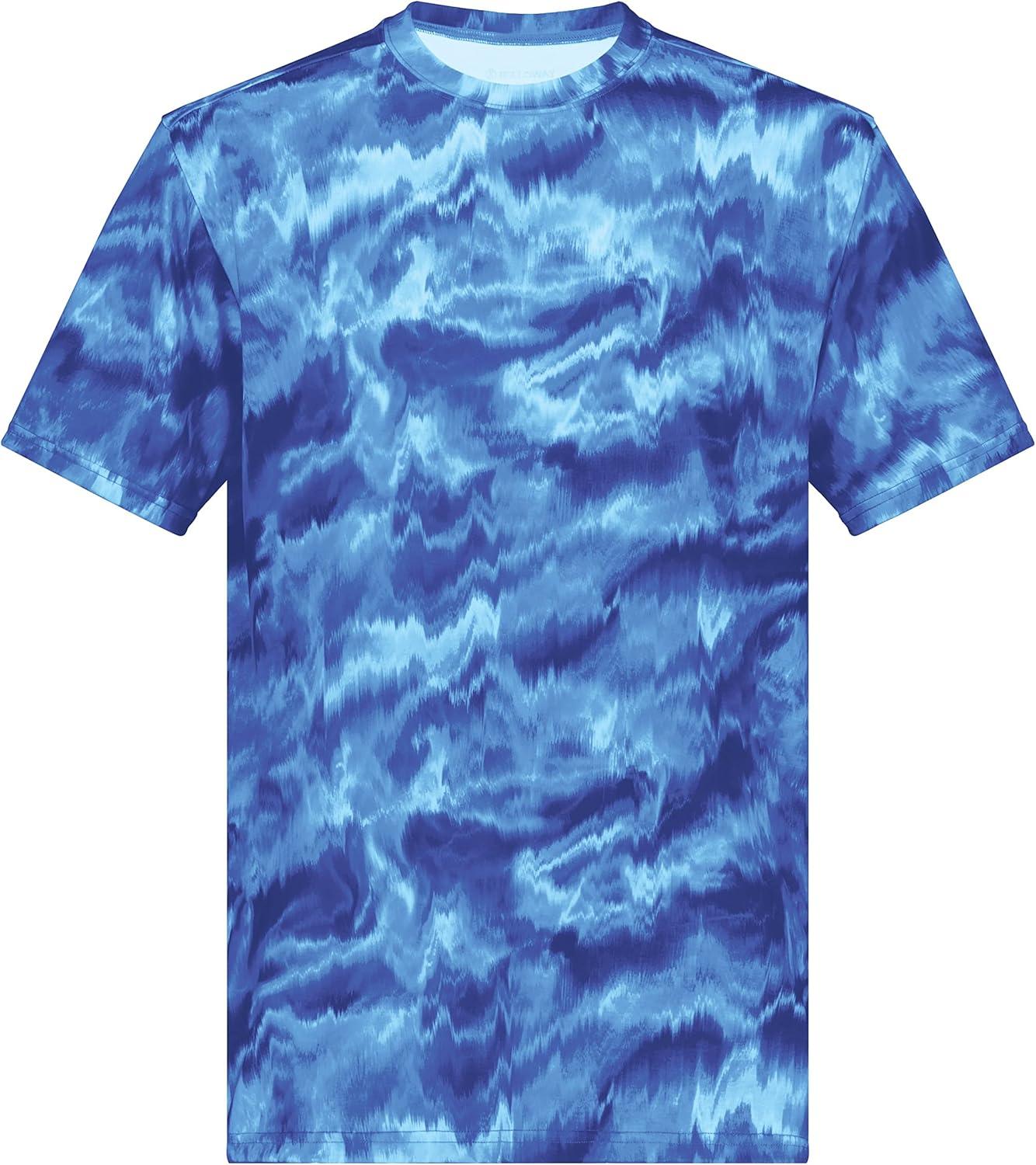 imageHolloway Mens Stock CottonTouch Poly TeeRoyal Shockwave Print