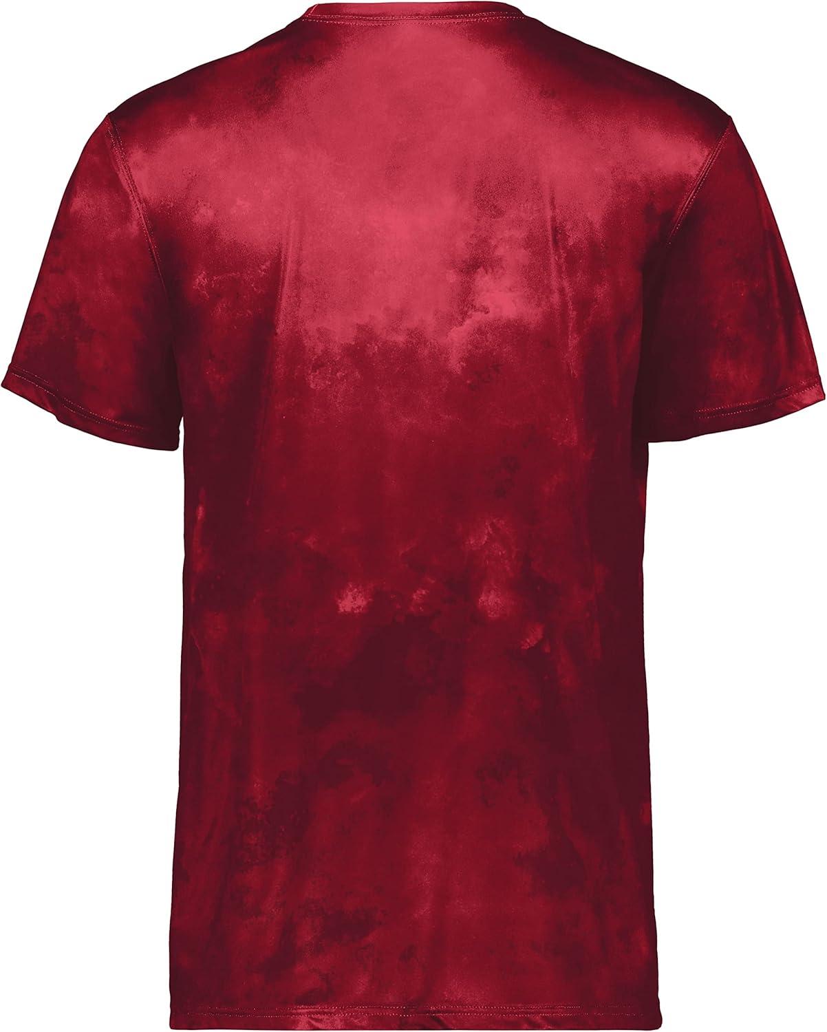 imageHolloway Mens Stock CottonTouch Poly TeeScarlet Cloud Print
