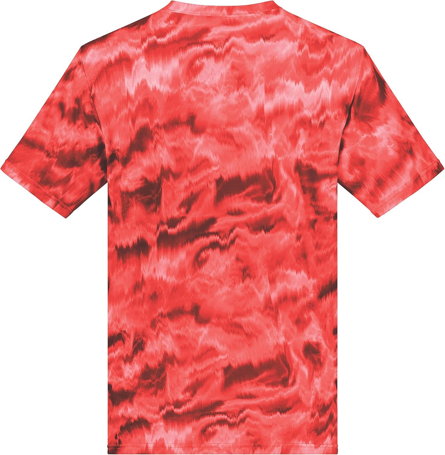 imageHolloway Mens Stock CottonTouch Poly TeeScarlet Shockwave Print