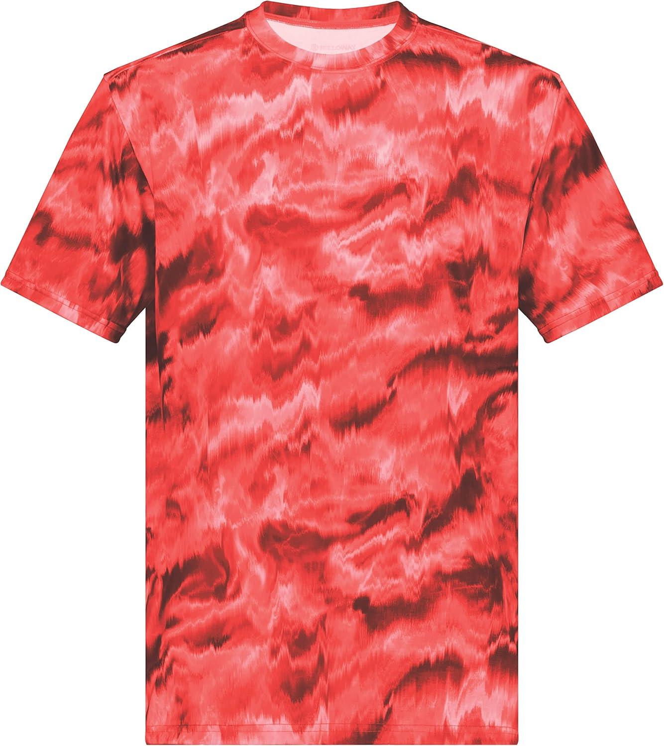 imageHolloway Mens Stock CottonTouch Poly TeeScarlet Shockwave Print