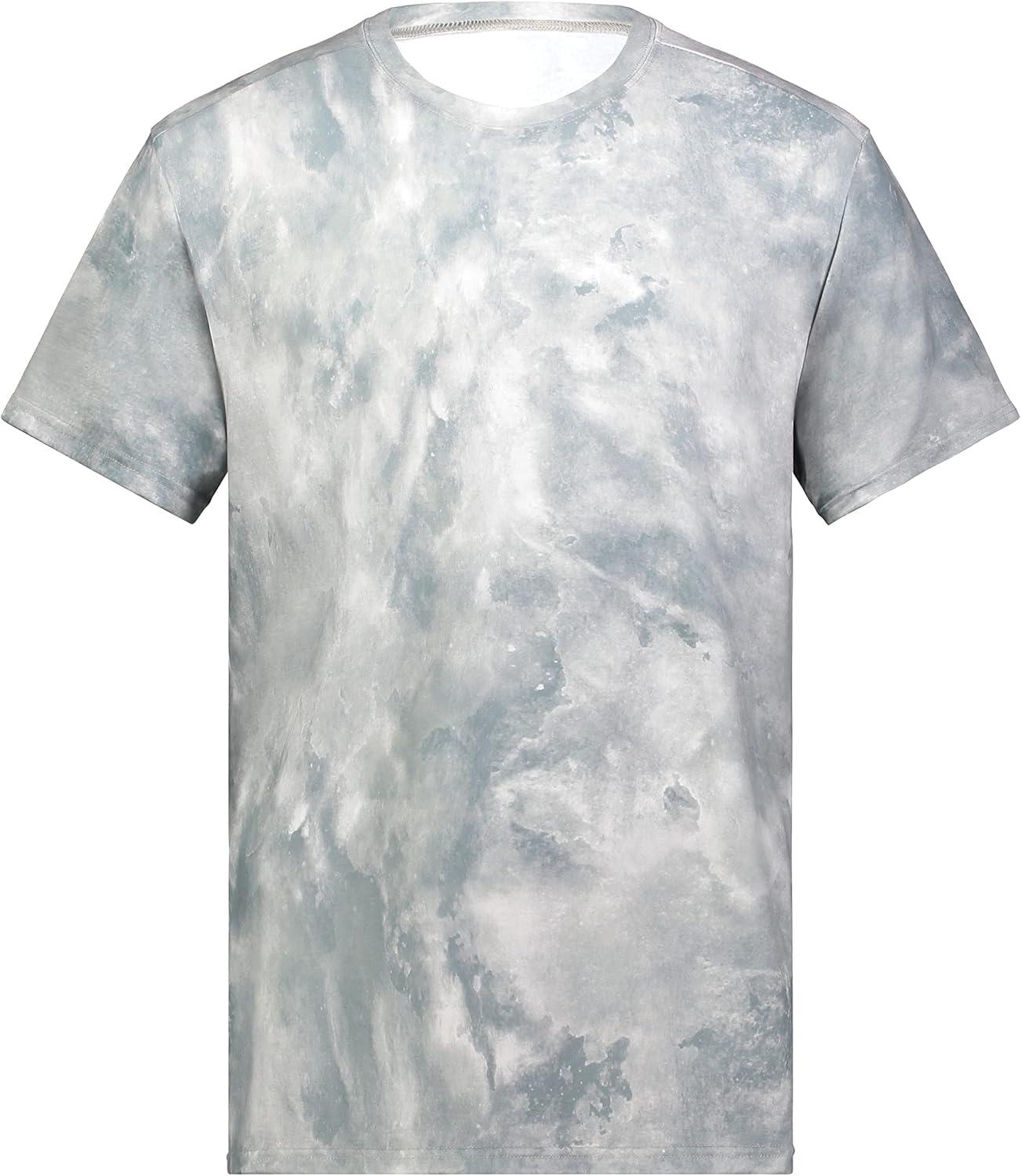 imageHolloway Mens Stock CottonTouch Poly TeeSilver Cloud Print