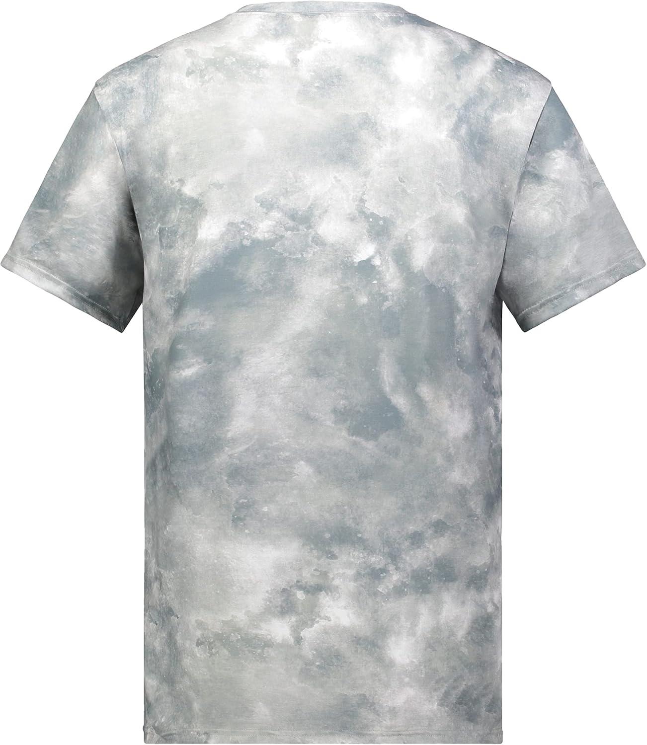 imageHolloway Mens Stock CottonTouch Poly TeeSilver Cloud Print