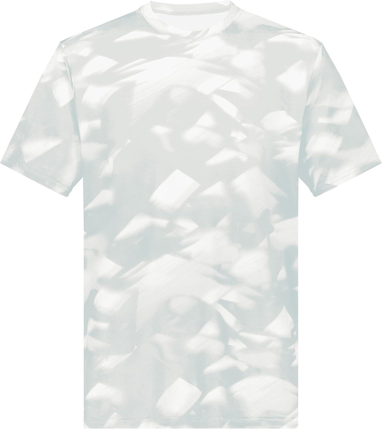 imageHolloway Mens Stock CottonTouch Poly TeeSilver Glacier Print