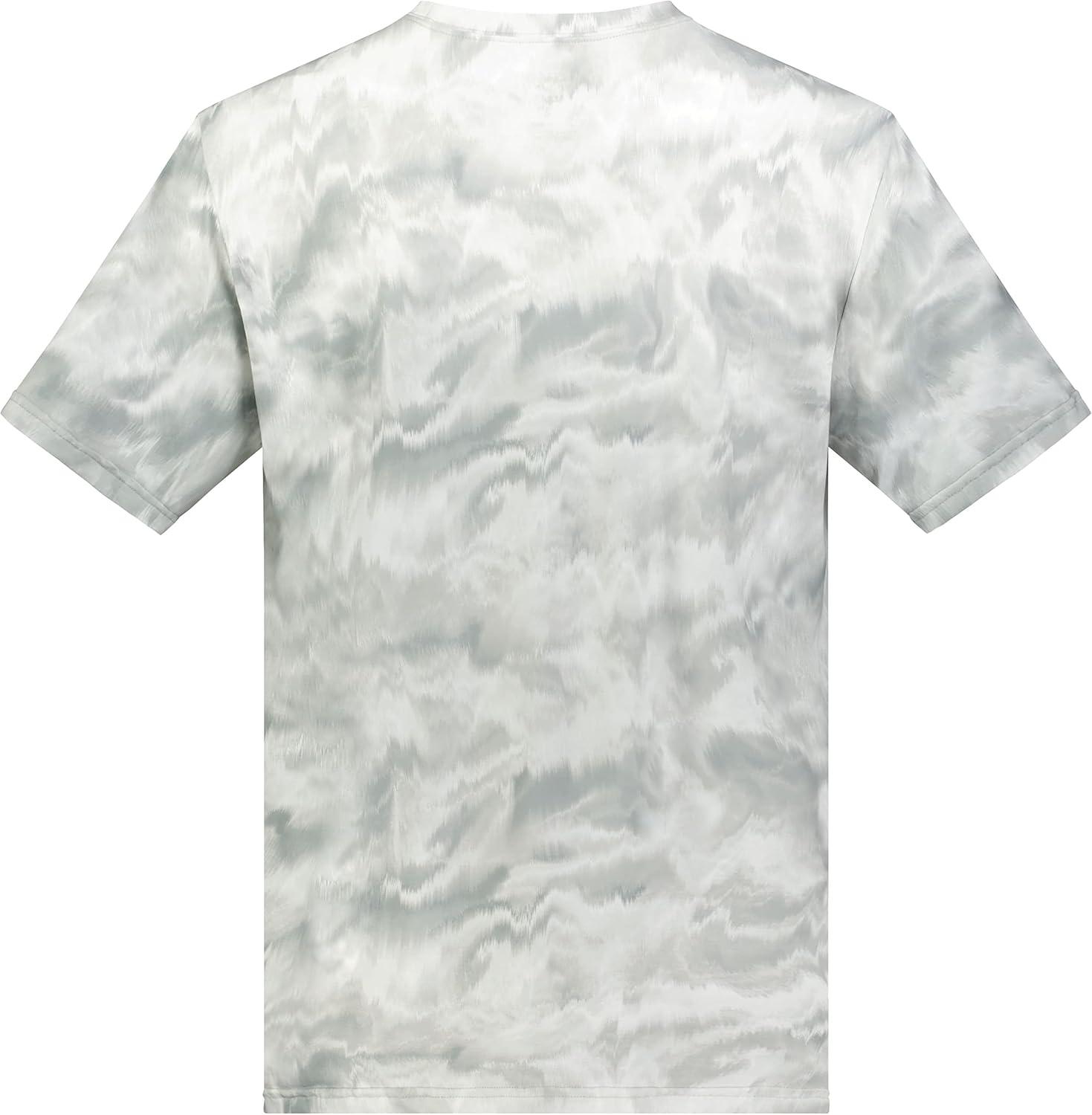 imageHolloway Mens Stock CottonTouch Poly TeeSilver Shockwave Print