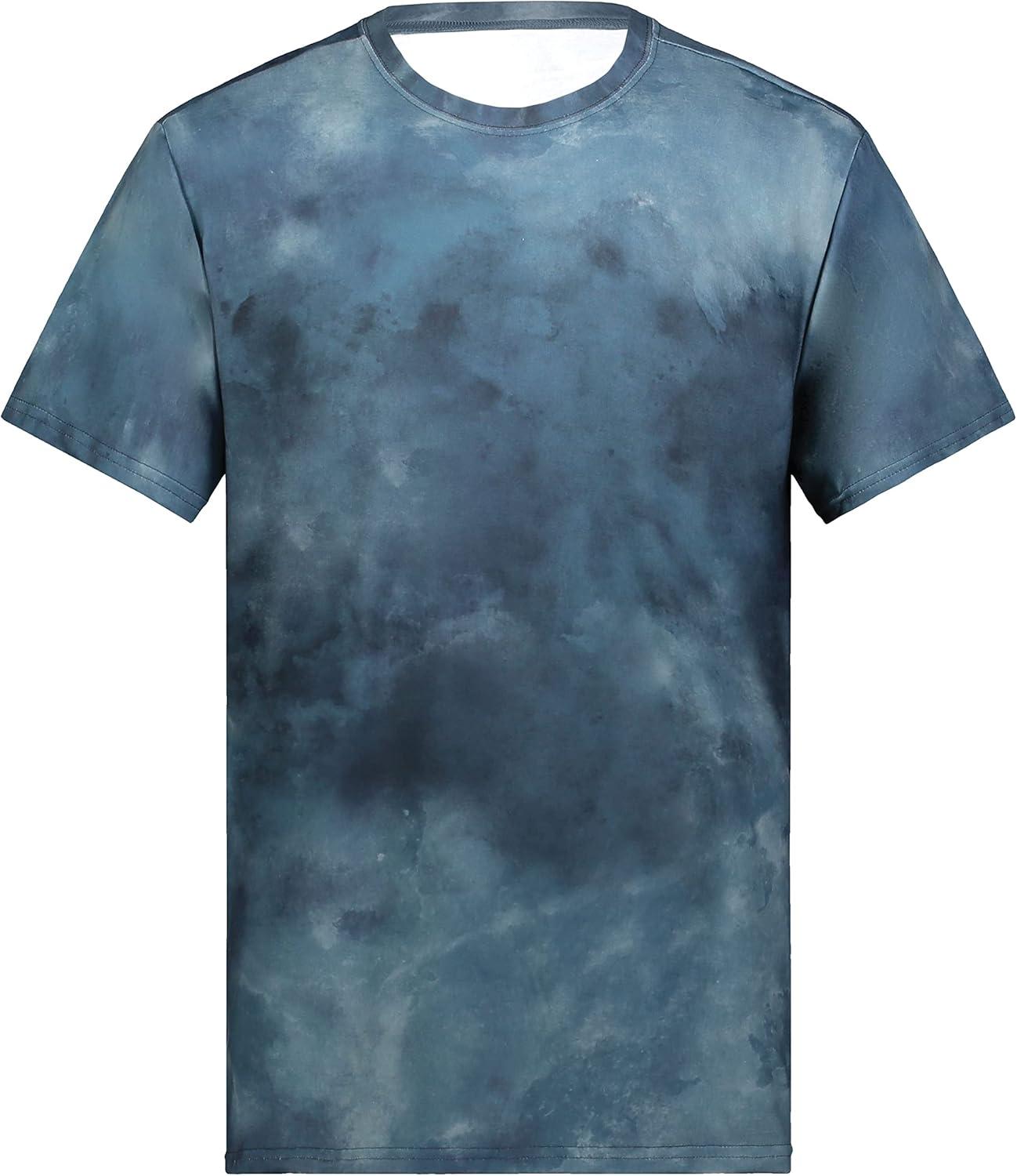 imageHolloway Mens Stock CottonTouch Poly TeeStorm Cloud Print