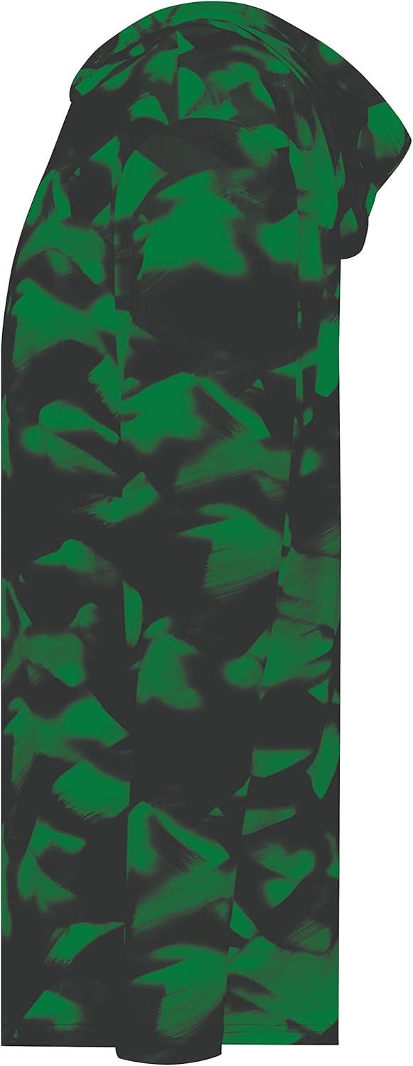 imageHolloway mens Stock Cottontouch Poly HoodieDark Green Glacier Print