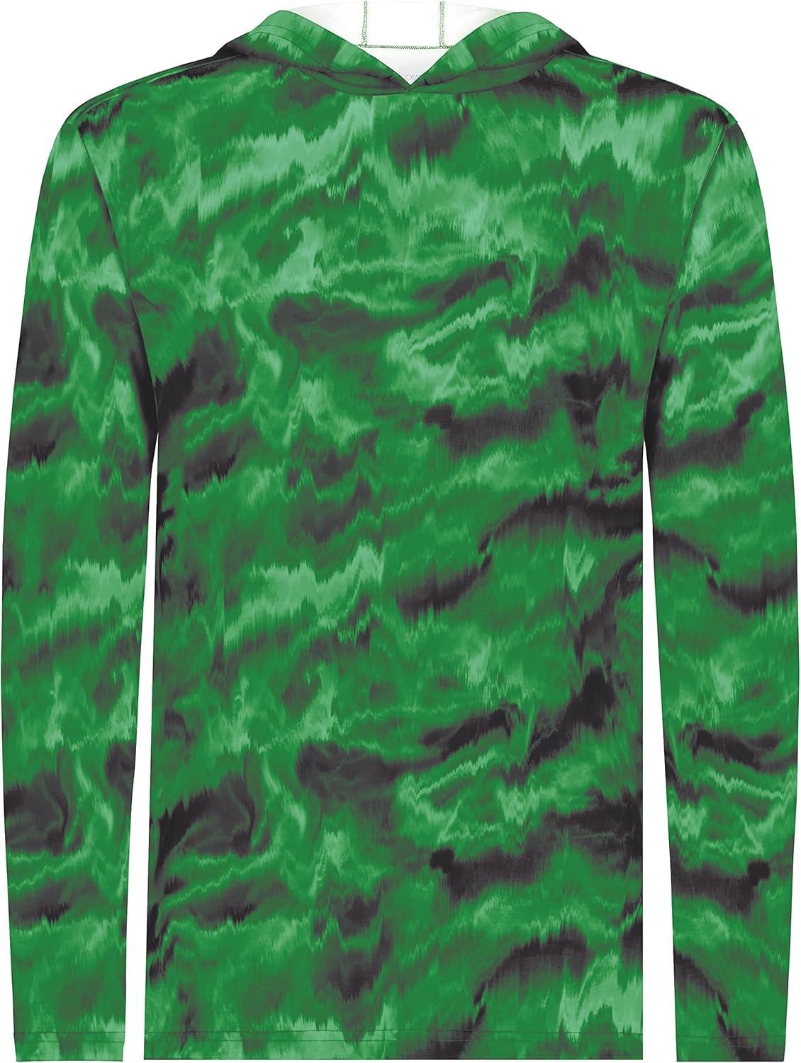 imageHolloway mens Stock Cottontouch Poly HoodieDark Green Shockwave Print