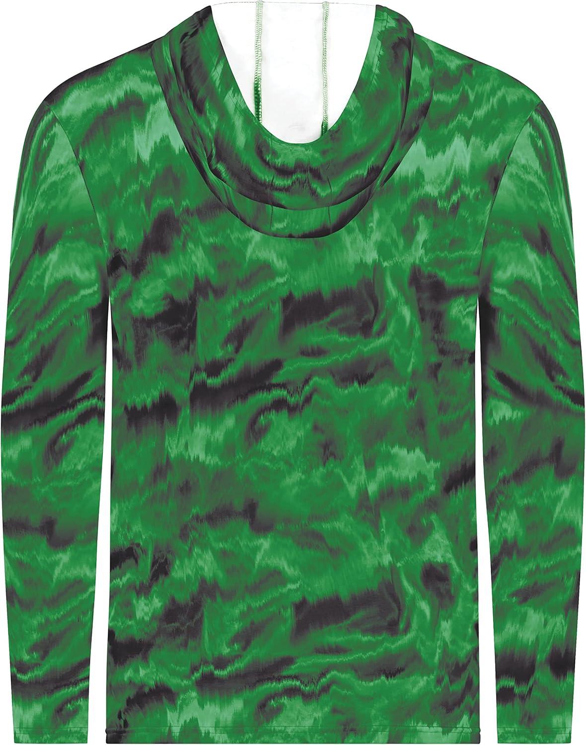 imageHolloway mens Stock Cottontouch Poly HoodieDark Green Shockwave Print