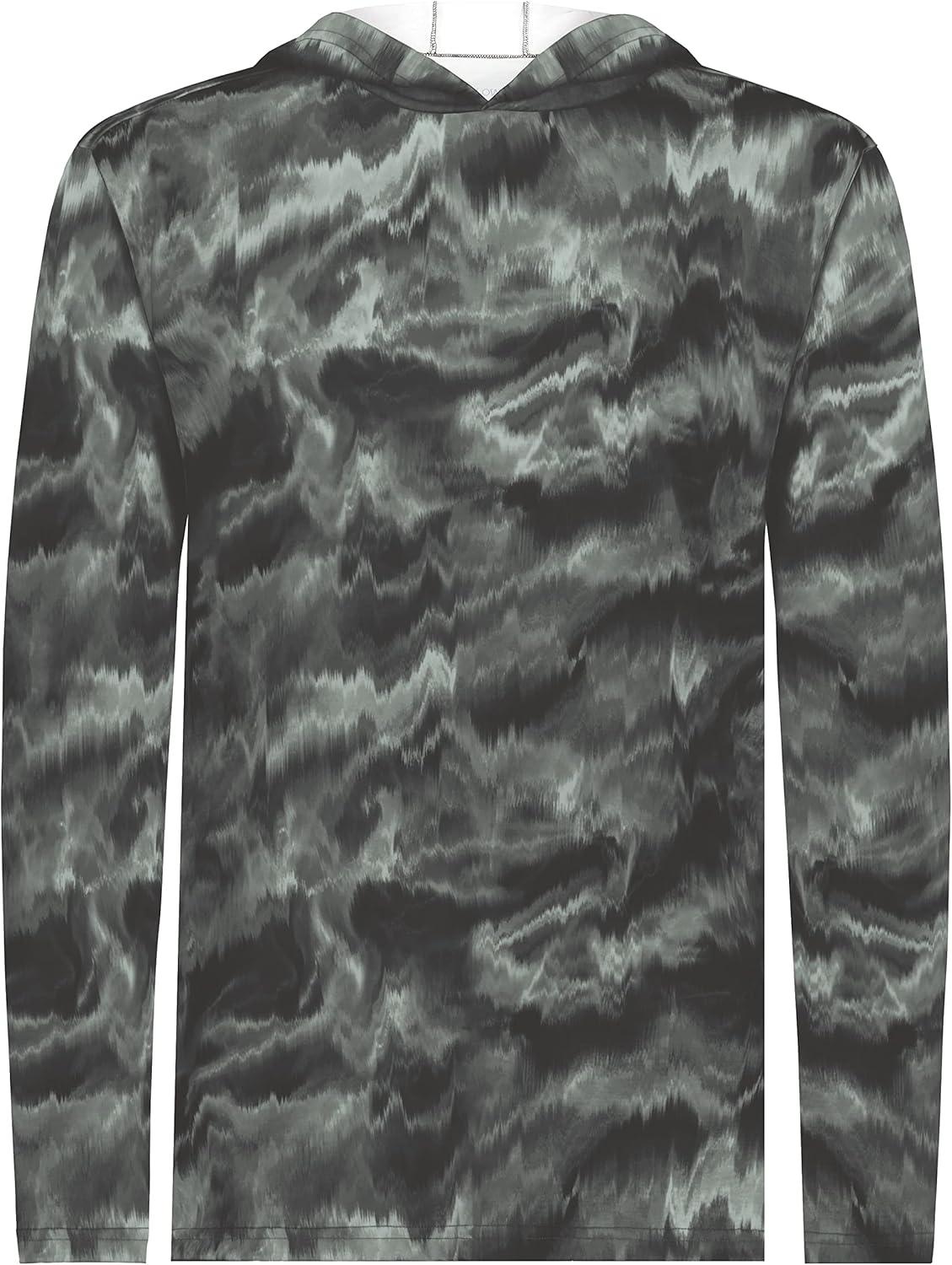 imageHolloway mens Stock Cottontouch Poly HoodieGraphite Shockwave Print