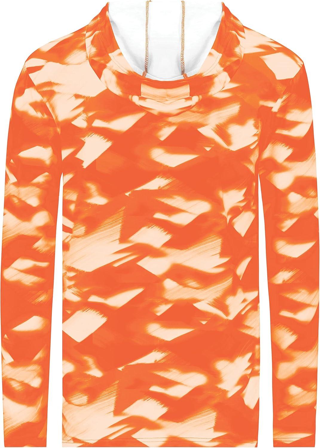 imageHolloway mens Stock Cottontouch Poly HoodieOrange Glacier Print