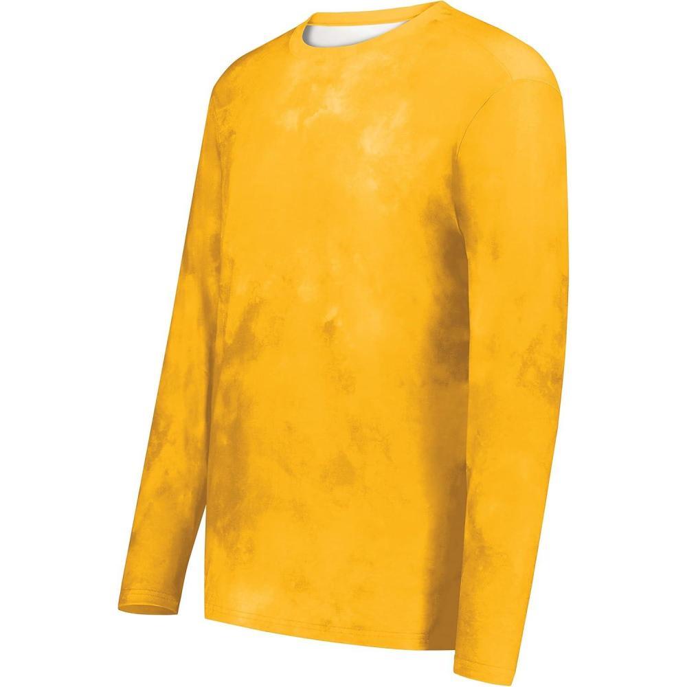 imageHolloway Mens CottonTouch Poly Cloud Long Sleeve TeeGold Cloud Print