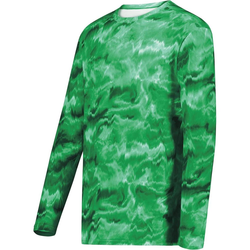 imageHolloway Mens CottonTouch Poly Cloud Long Sleeve TeeKelly Shockwave Print