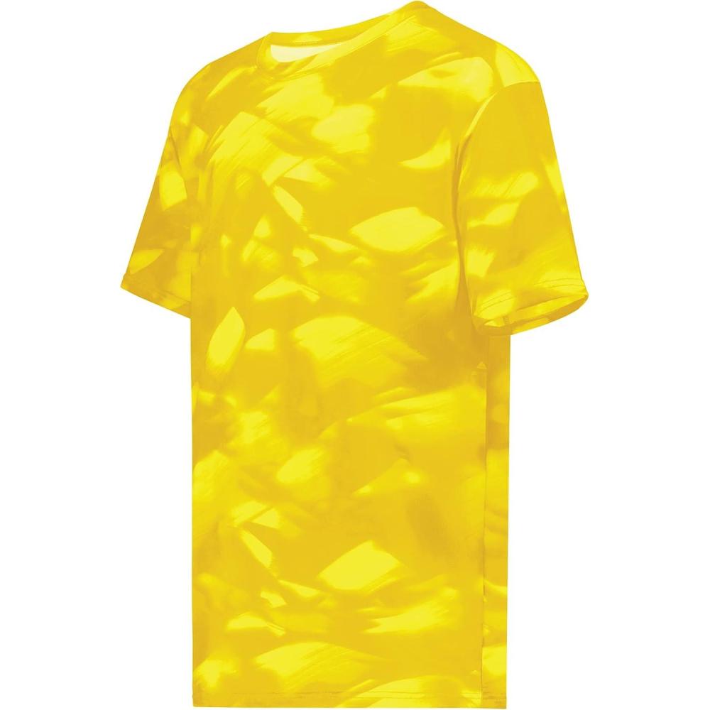 imageHolloway Mens Stock CottonTouch Poly TeeGold Glacier Print