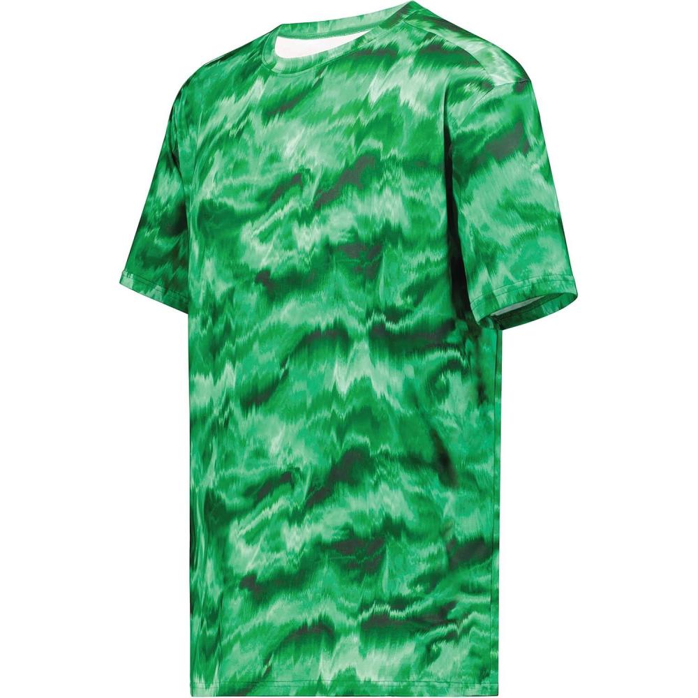 imageHolloway Mens Stock CottonTouch Poly TeeKelly Shockwave Print