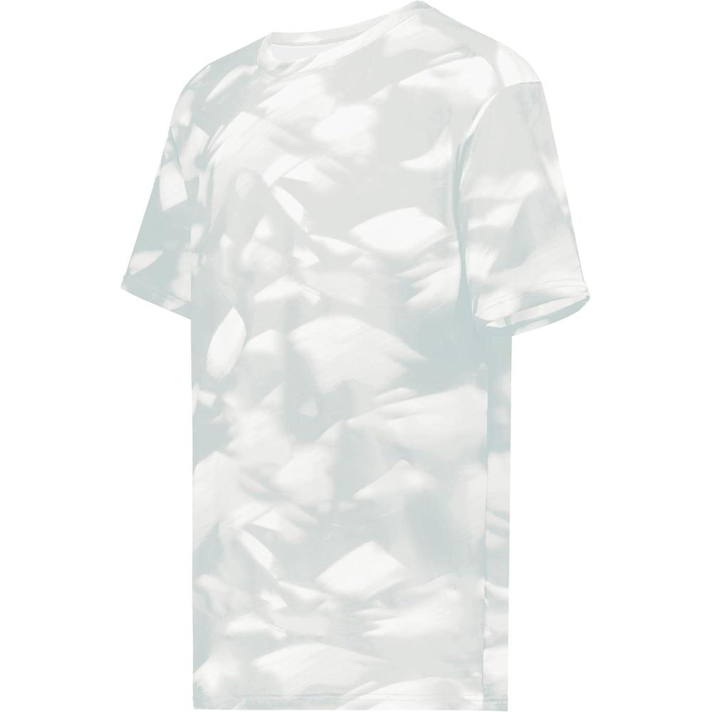 imageHolloway Mens Stock CottonTouch Poly TeeSilver Glacier Print