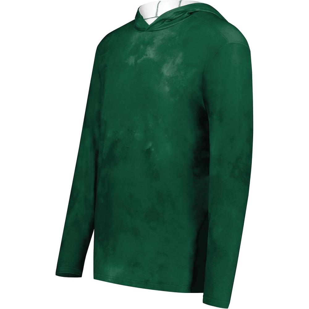 imageHolloway mens Stock Cottontouch Poly HoodieDark Green Cloud Print