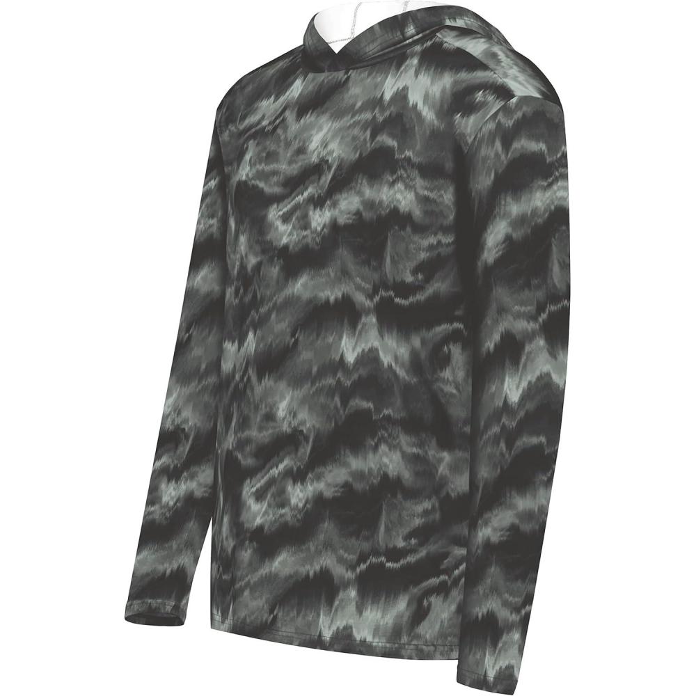 imageHolloway mens Stock Cottontouch Poly HoodieGraphite Shockwave Print